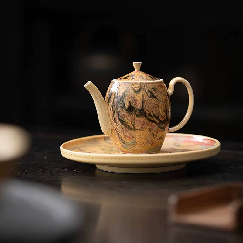 Vintage Collectible Pottery - Чайный набор Xishi ручной работы в