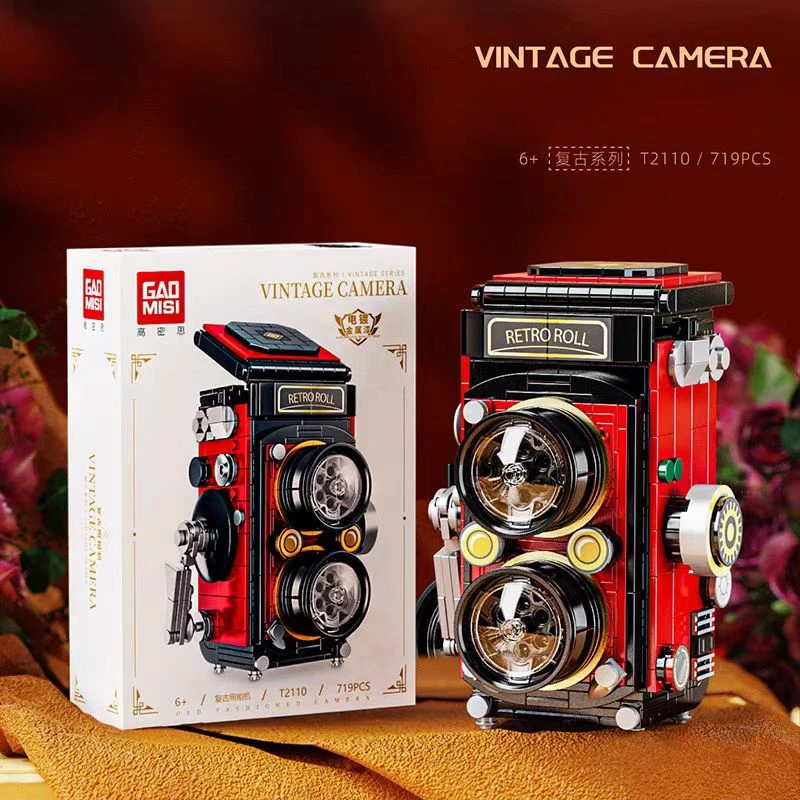 Collectible Vintage Cameras - Конструктор 719 деталей: Винтажная камера, радиоприемник,