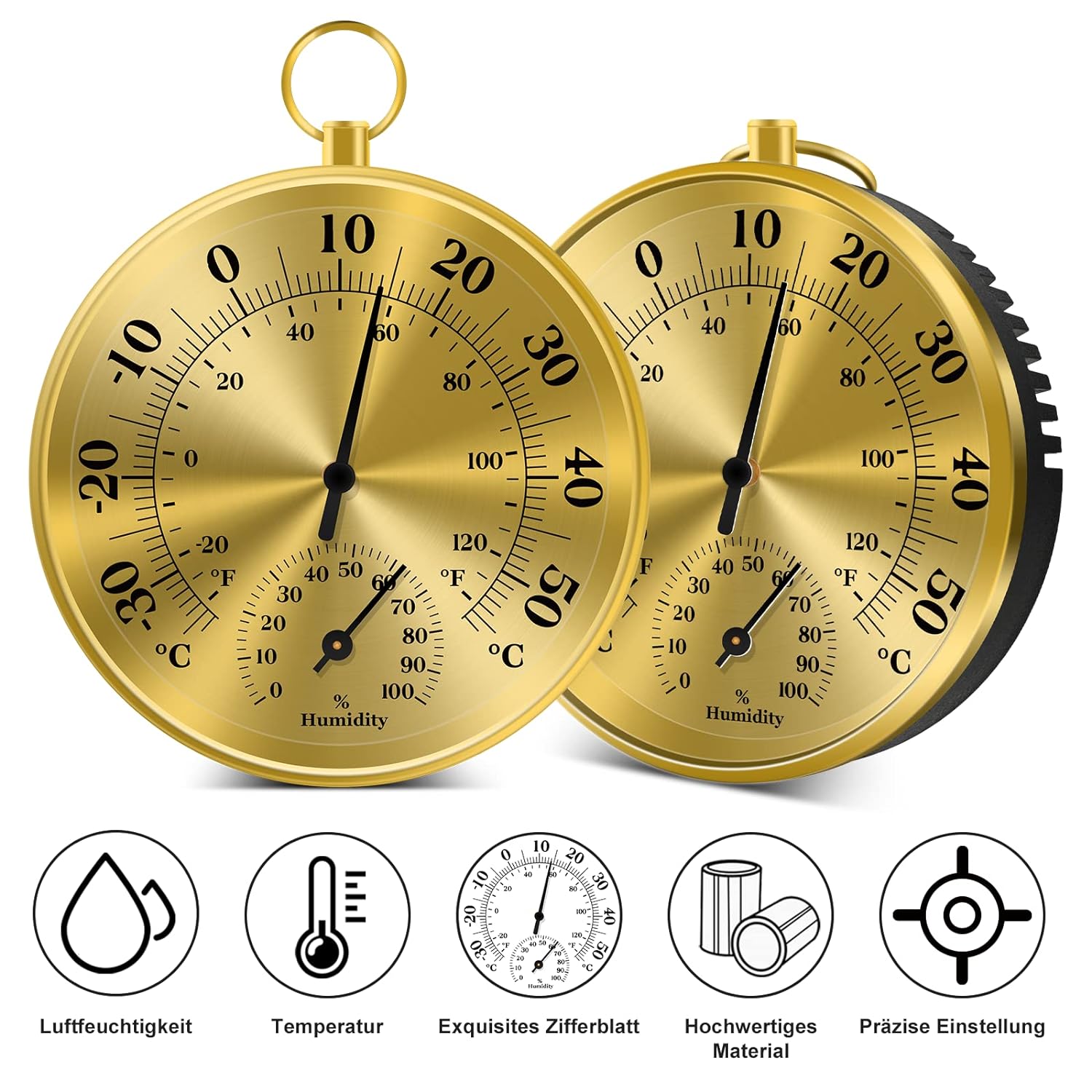 10 см настенный термометр, гиг – обзор и цена Analog Meter Gauge