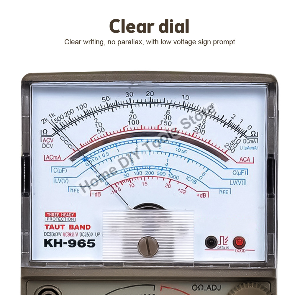 Аналоговый мультиметр KH965, У – обзор и цена Analog Meter Gauge